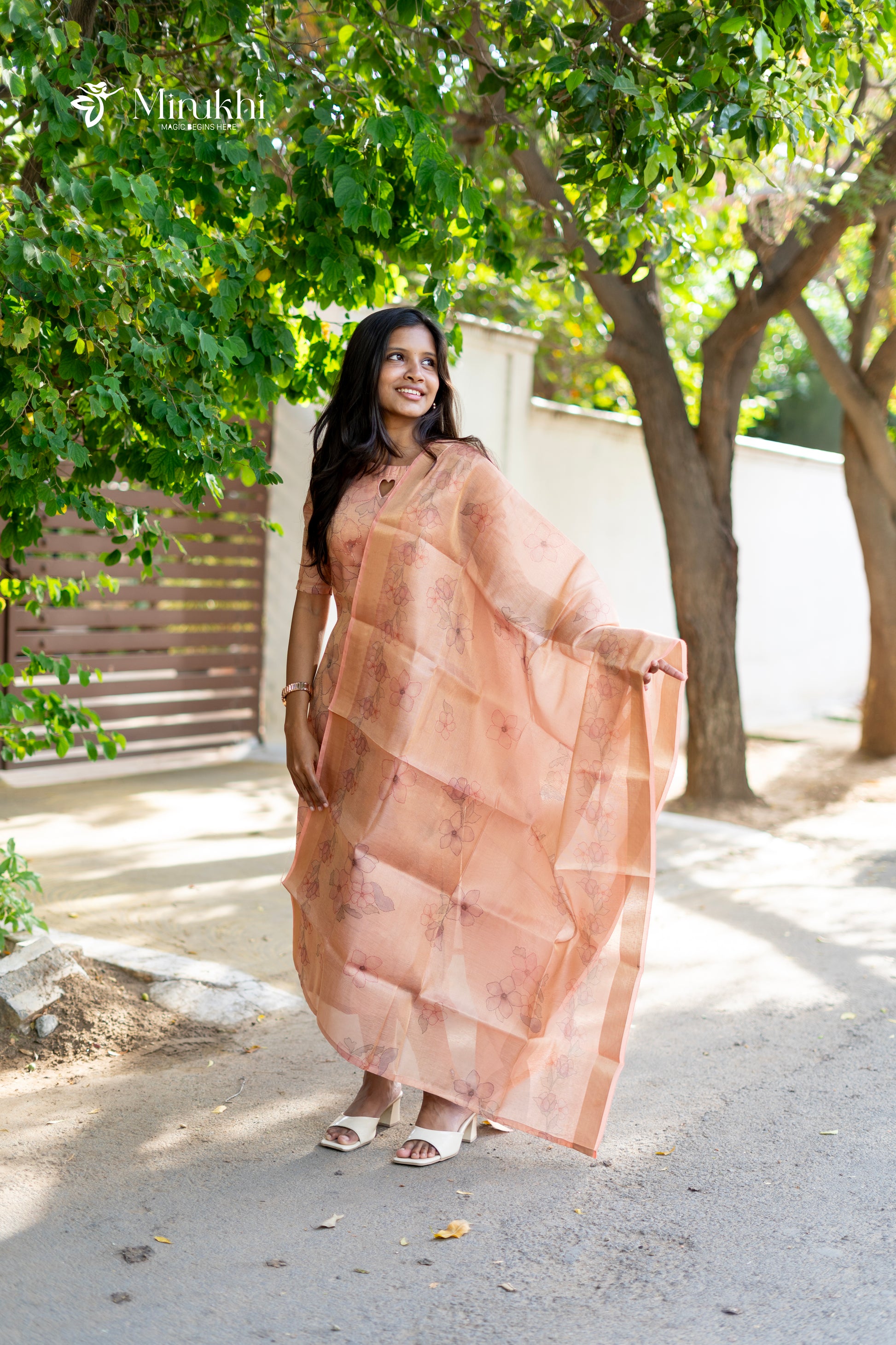 2-piece set: top and dupatta set