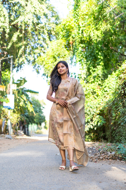 2-piece set: top and dupatta set