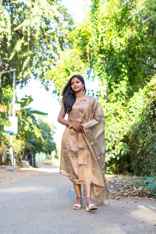 2-piece set: top and dupatta set