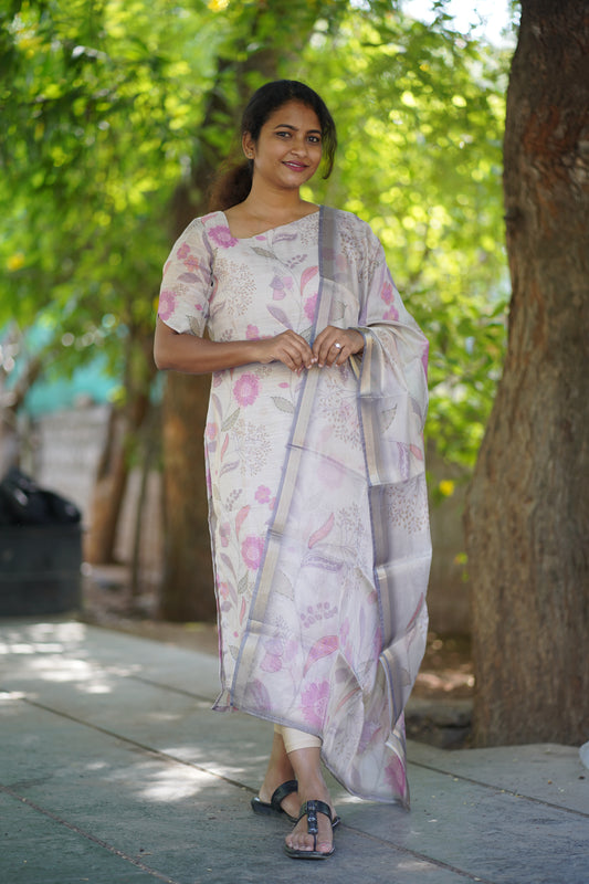 2-piece set: top and dupatta set